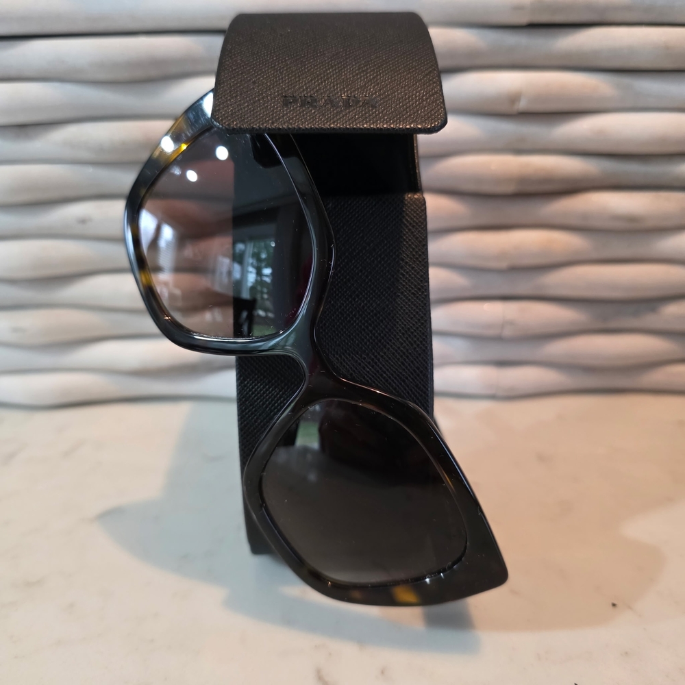 Prada Women's Black Tortoiseshell Sunglasses - PRADA - Picture 2 of 10